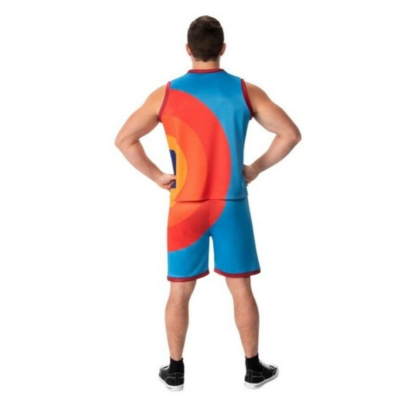 Space Jam Tune Squad Uniform Halloween Costume Adult Men Size S Jersey Short - Picture 5 of 9